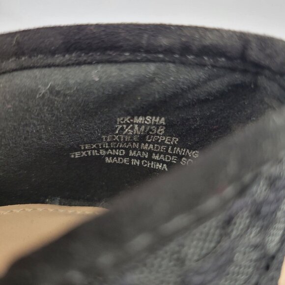 Kelly & Katie Misha Black Lace Pointed-Toe Heels Size 7.5 - Picture 10 of 12